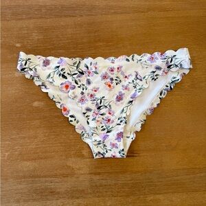 Floral Scalloped Women’s Bikini Bottom